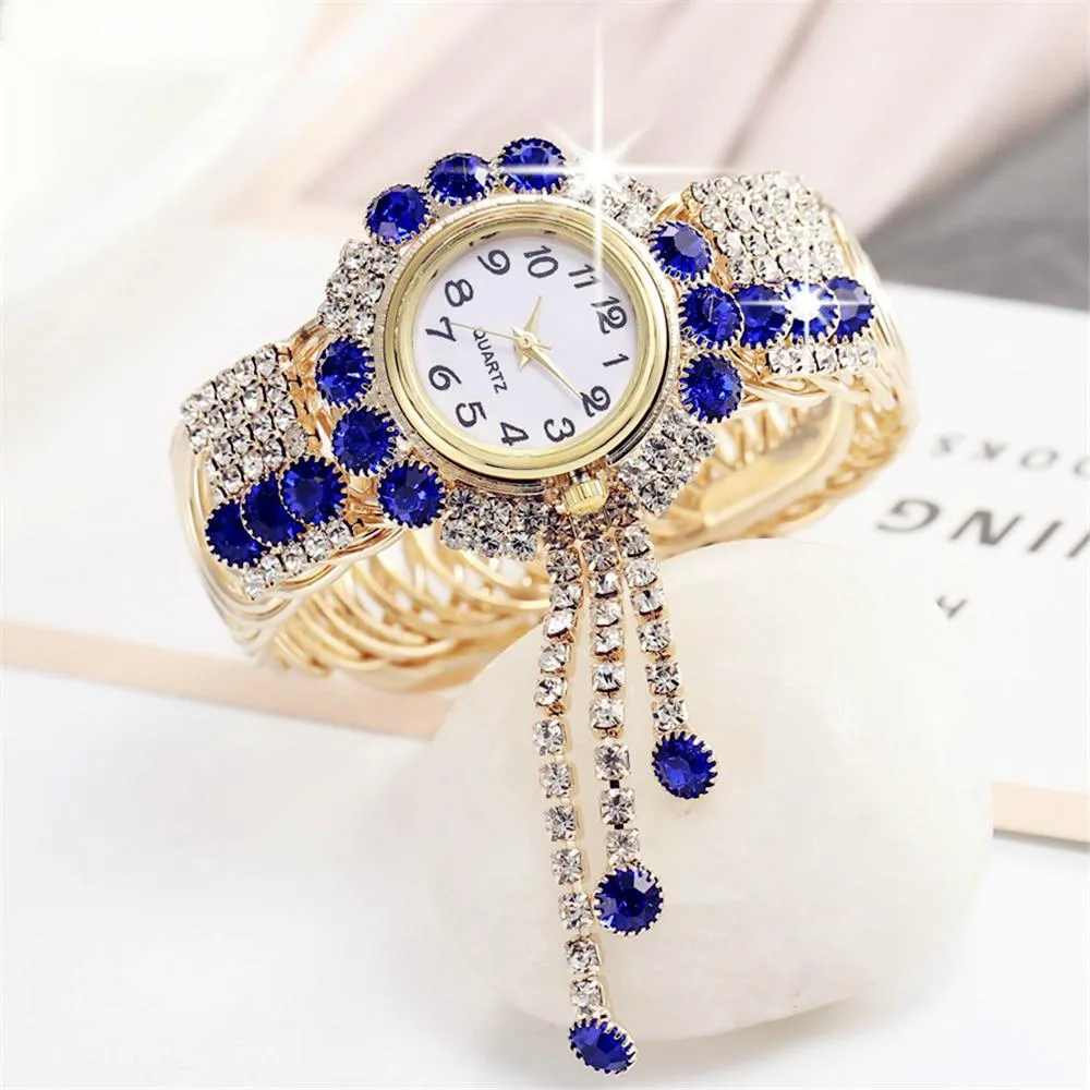 Bejeweled Rhinestone Bracelet Watch
