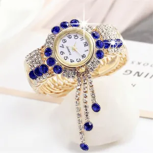 Bejeweled Rhinestone Bracelet Watch