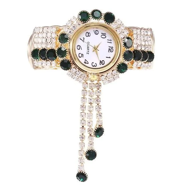 Bejeweled Rhinestone Bracelet Watch