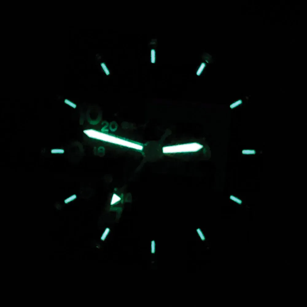 Bertucci A-2TR Vintage Mens Olive Titanium Nylon Band Black Quartz Dial Watch - 12115