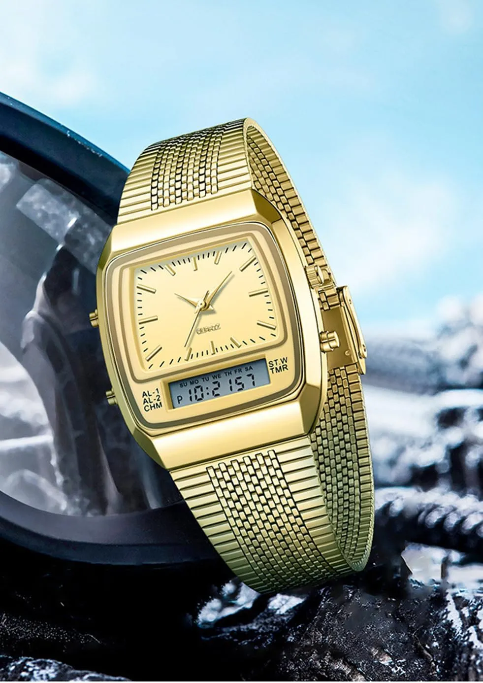 BESTKANG Men's Watch Fashion Analog Quartz Waterproof Watch Sport Multifunctional Wristwatch
