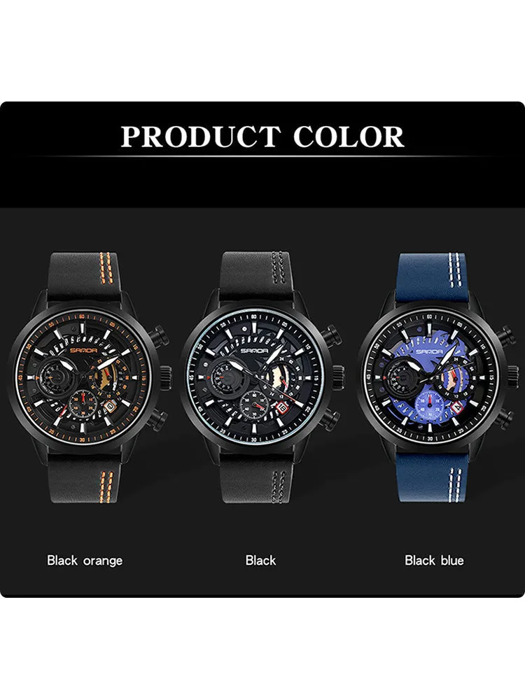 Big Dial Waterproof Mens Watch