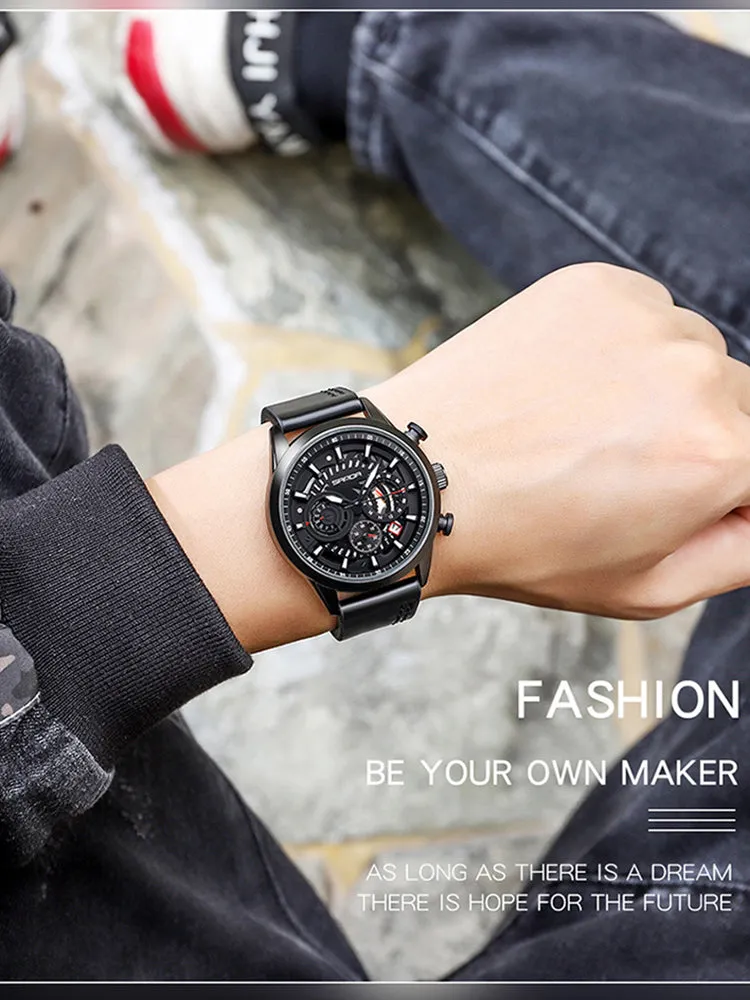 Big Dial Waterproof Mens Watch