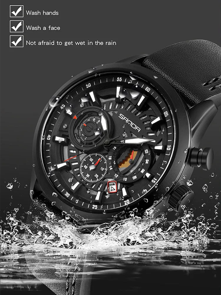 Big Dial Waterproof Mens Watch