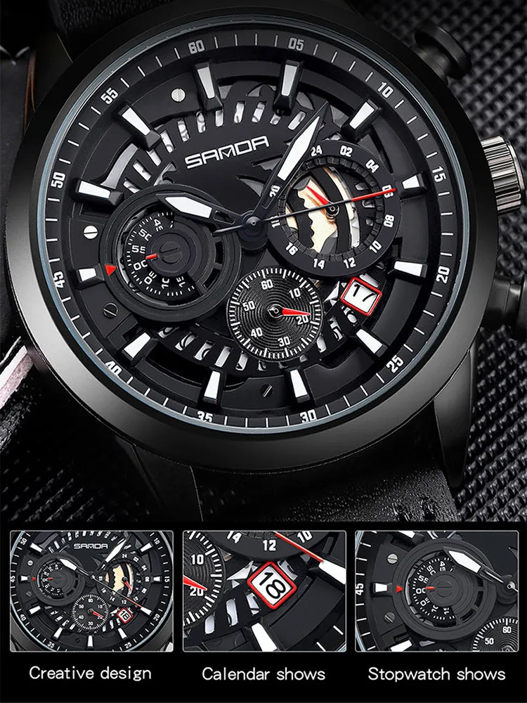 Big Dial Waterproof Mens Watch