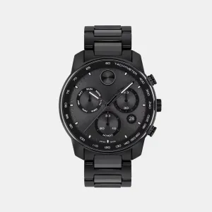 Bold Men's Black Chronograph Ceramic Watch 3601103