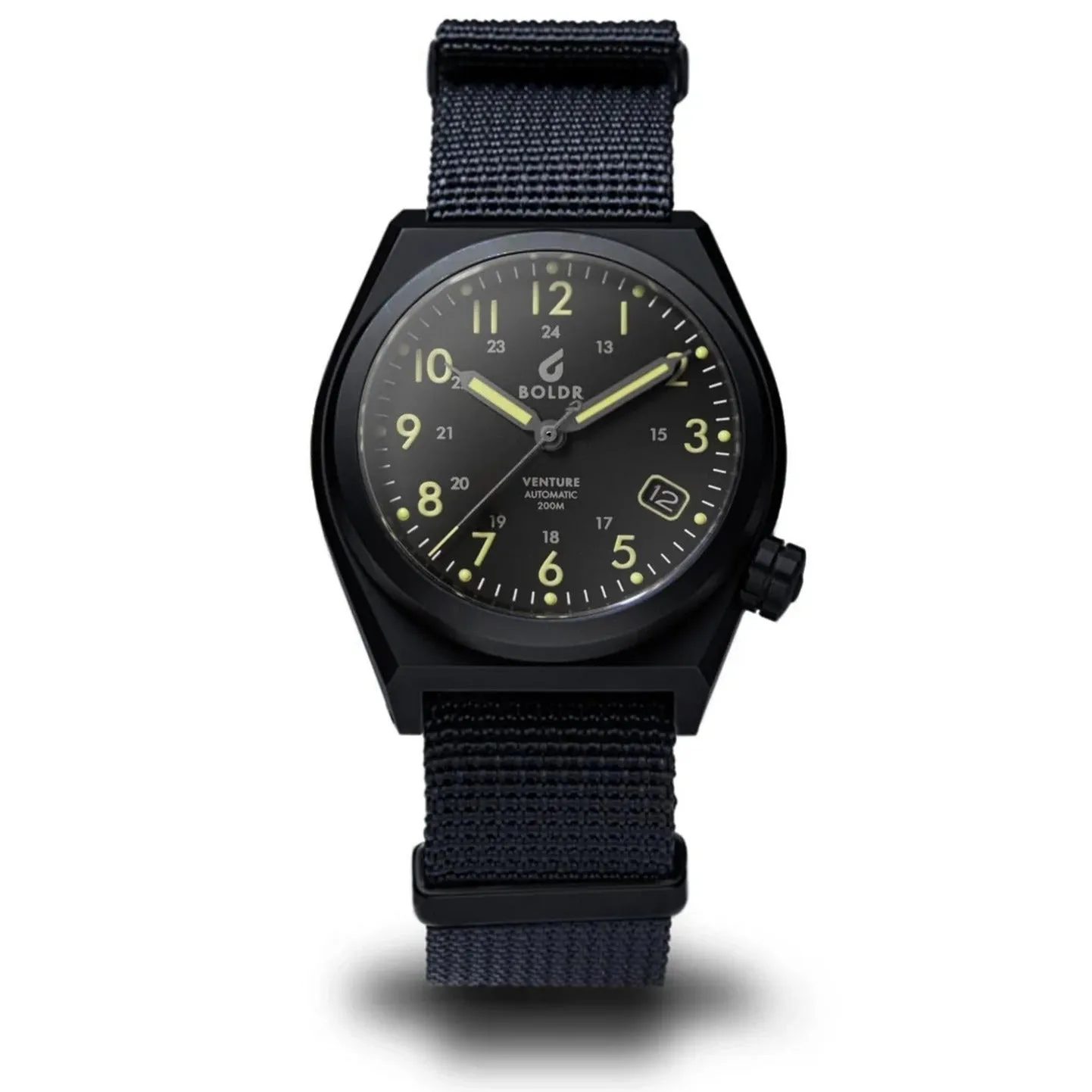 Boldr Venture Automatic Field Watch - Green Dusk