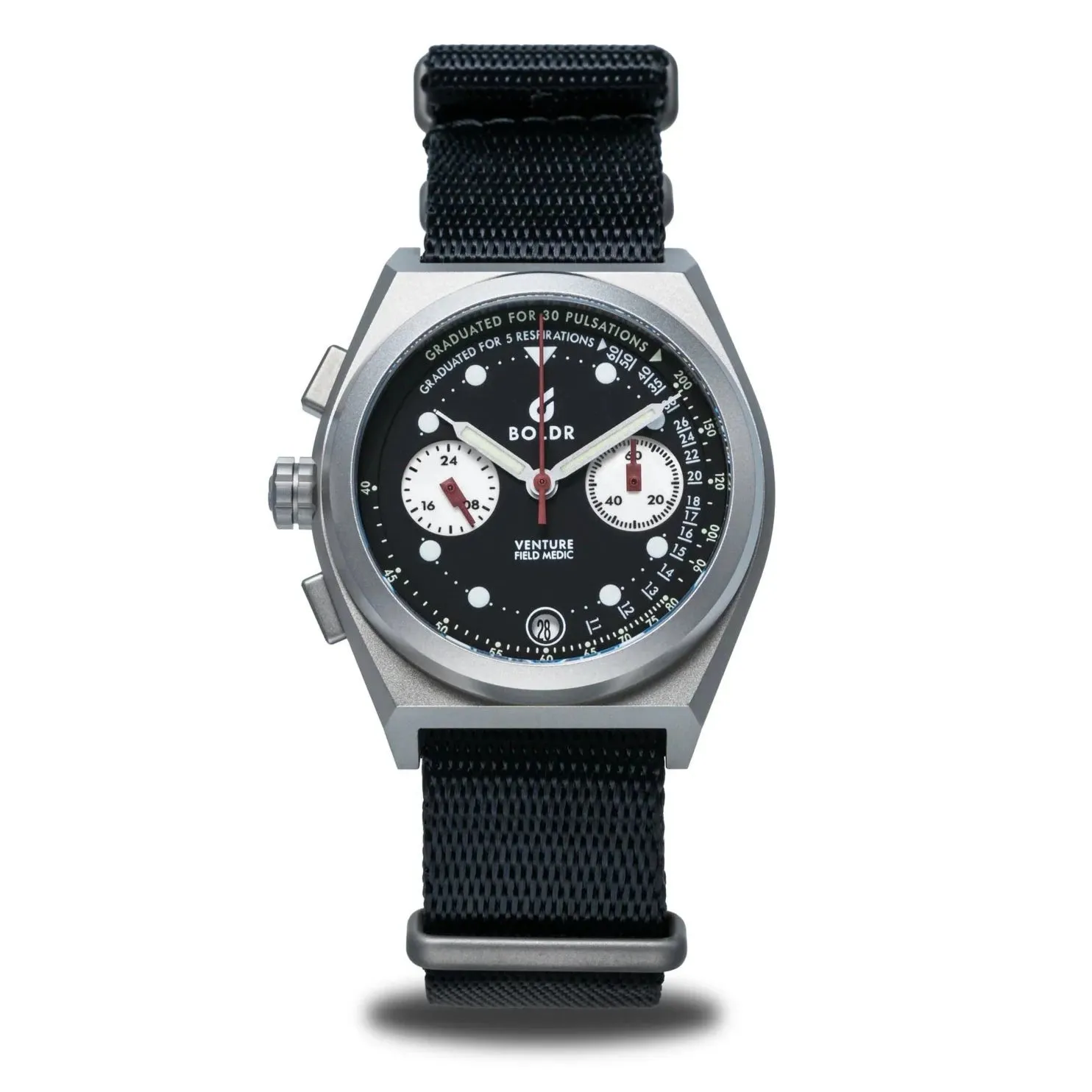 Boldr Venture Field Medic Chronograph Watch - Field Medic II Destro