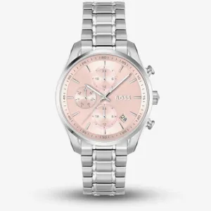 BOSS Grand Tour Chronograph Pink Dial Watch