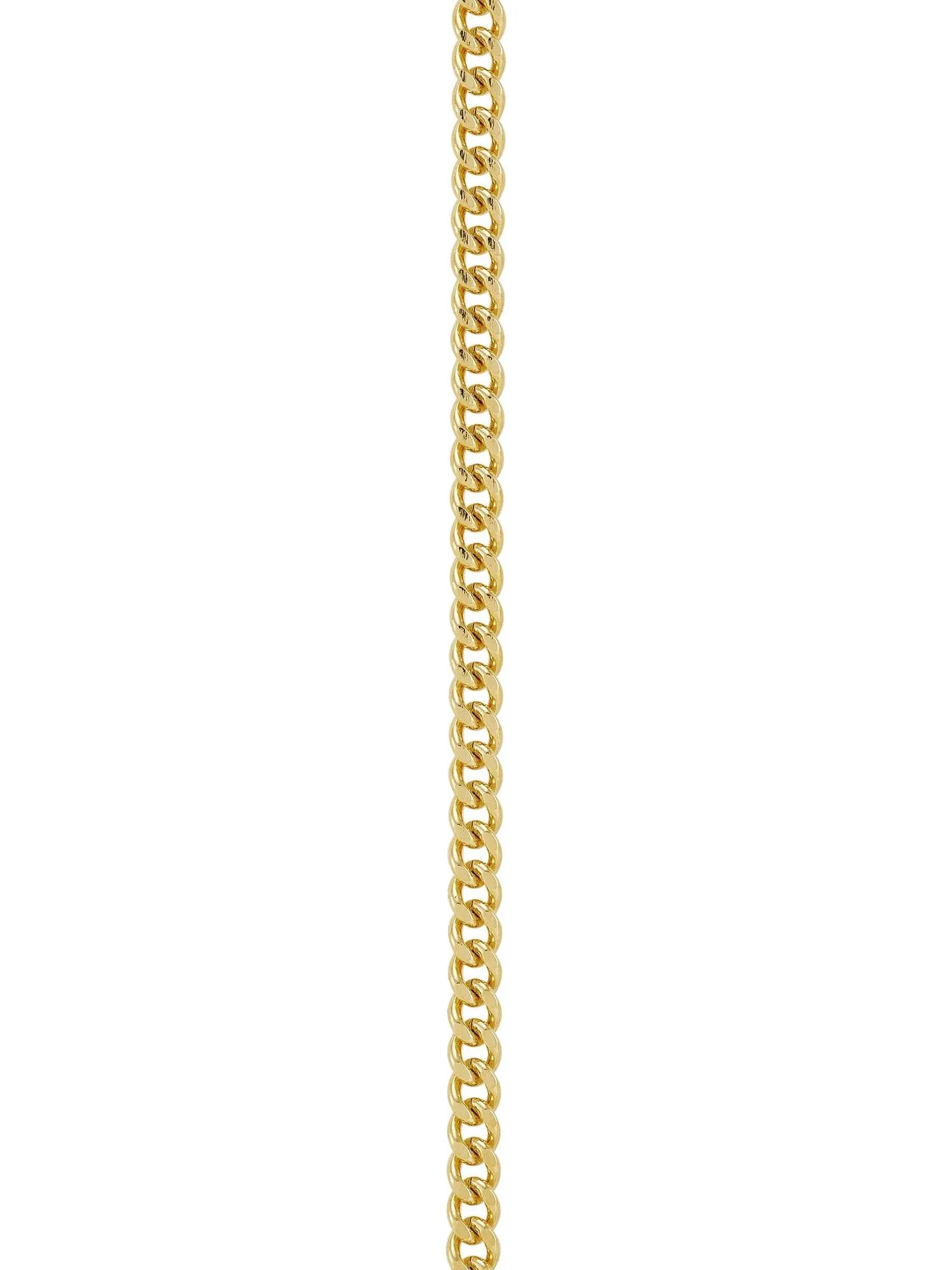 Brilliance Fine Jewelry Gold Filled Crucifix Cross on Stainless Steel Necklace,24"