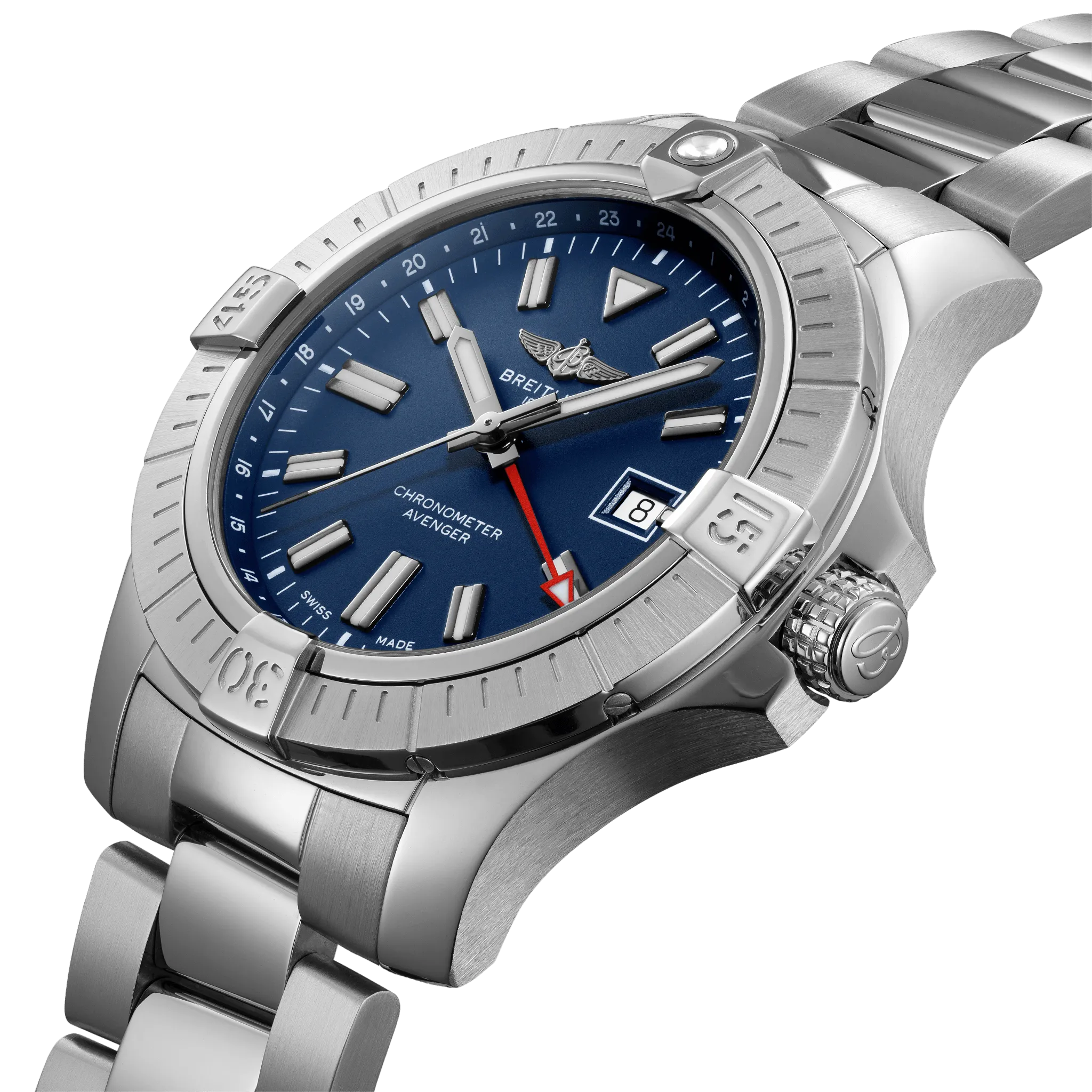 BRT Watch Avenger AutoMTic GMT 45 Steel Bracelet D