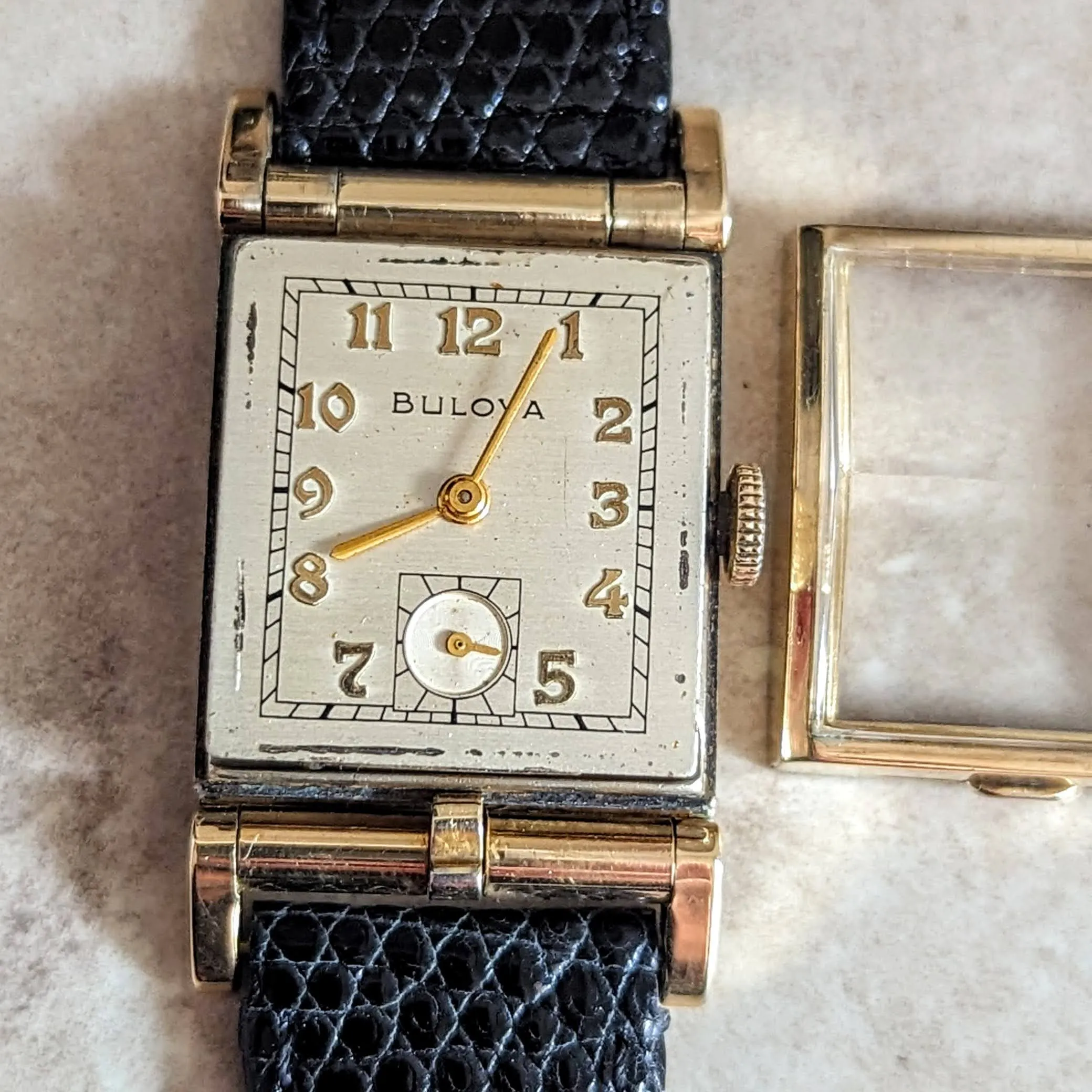 BULOVA 1950 Photo Watch “A” Photo Frame Wristwatch 17 Jewels Cal. 8AC U.S.A. Made