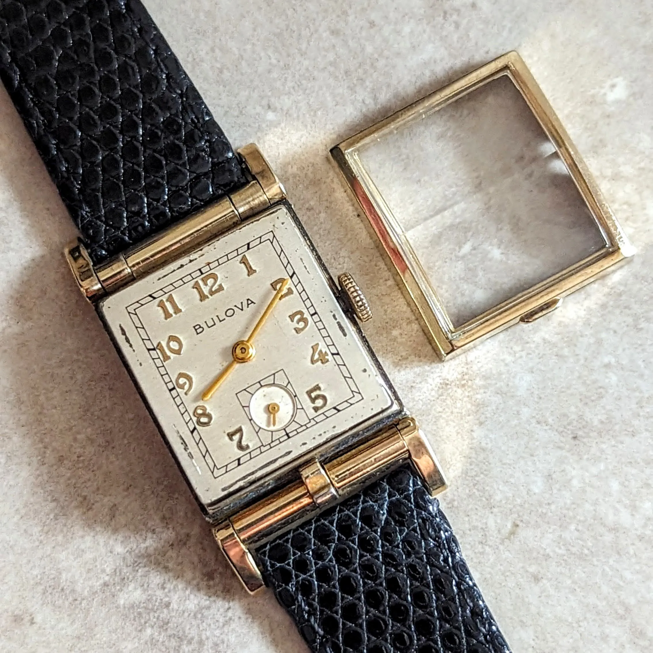 BULOVA 1950 Photo Watch “A” Photo Frame Wristwatch 17 Jewels Cal. 8AC U.S.A. Made