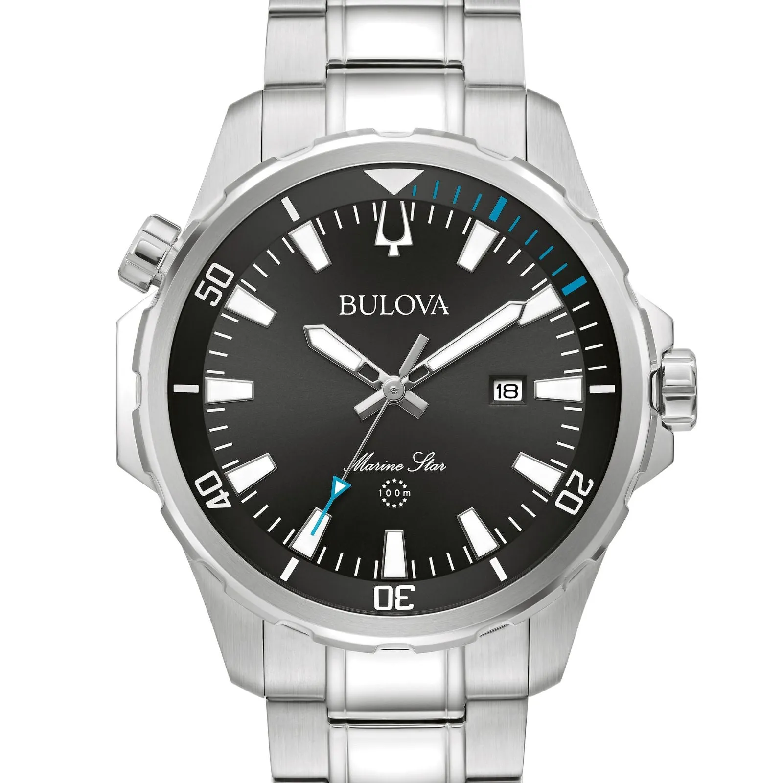 BULOVA Marine Star Watch Series B 96B382 - ALL Stainless Steel