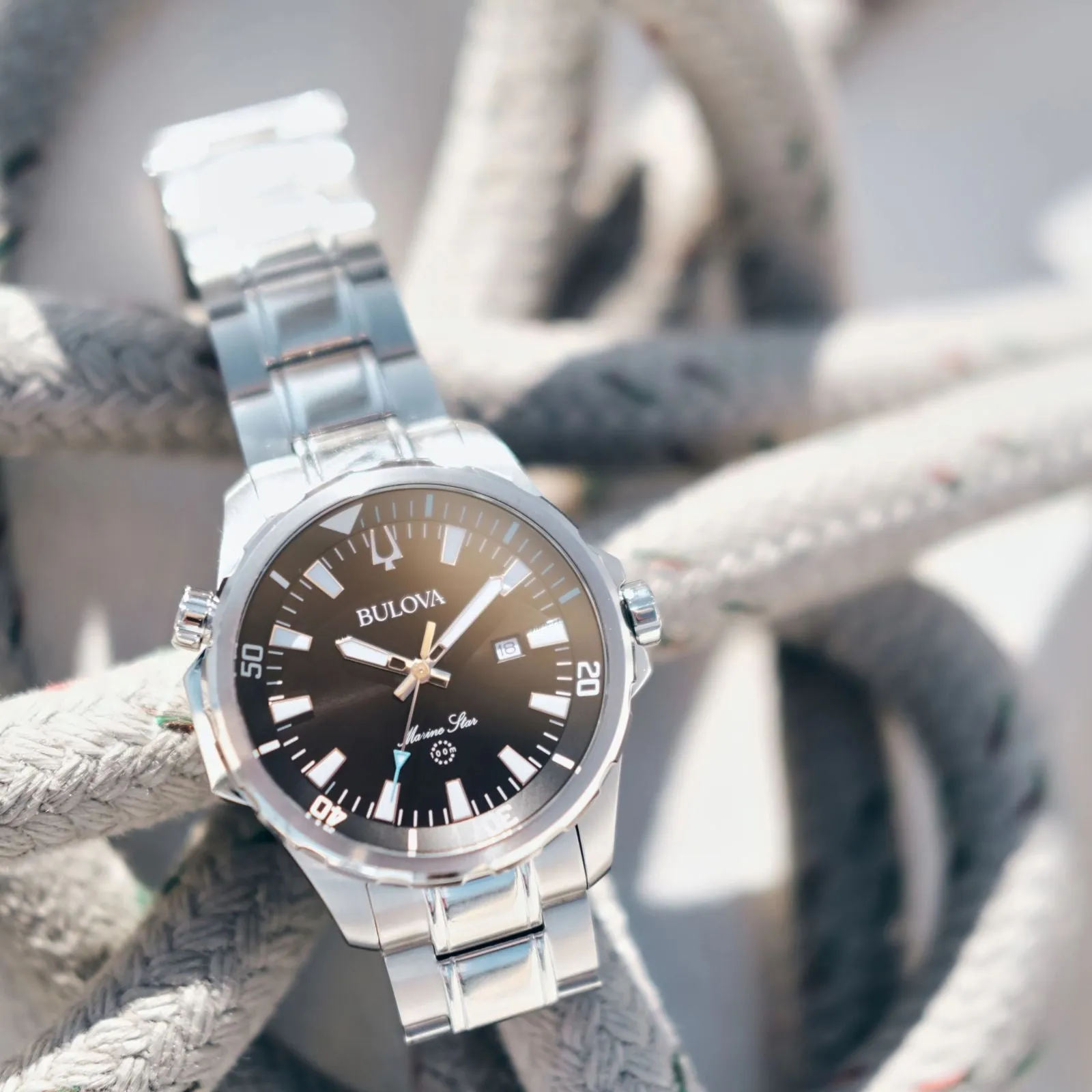 BULOVA Marine Star Watch Series B 96B382 - ALL Stainless Steel