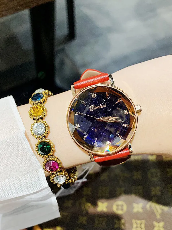 Bump Surface Belt Women's Watch