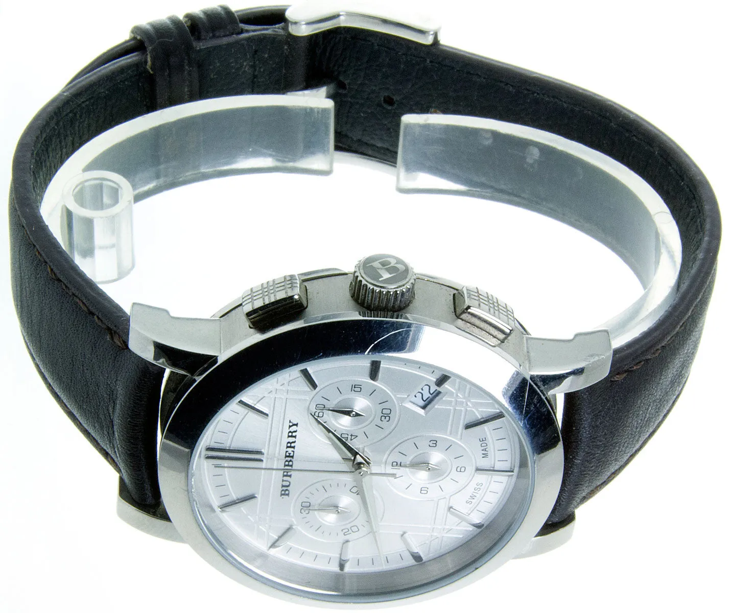 Burberry Heritage Silver Chronograph