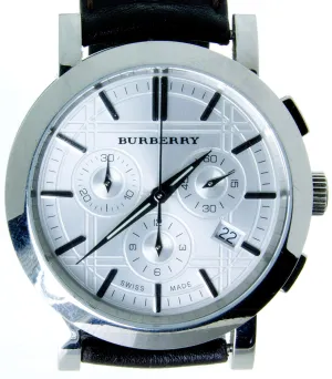 Burberry Heritage Silver Chronograph