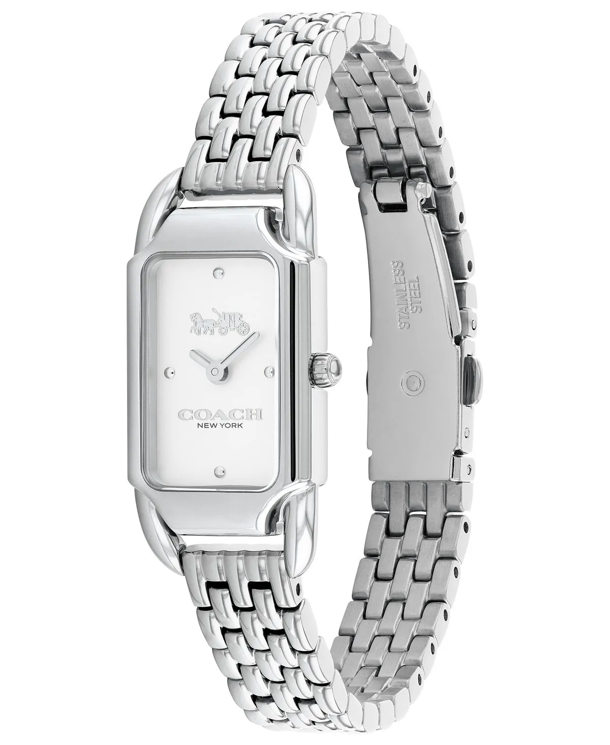 Cadie Women's Stainless Steel Bracelet Watch 17.5mm x 28.5mm COACH Silver
