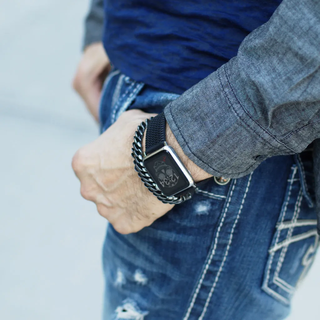 Carterjett Tire Tread Sport Apple Watch Band in Black