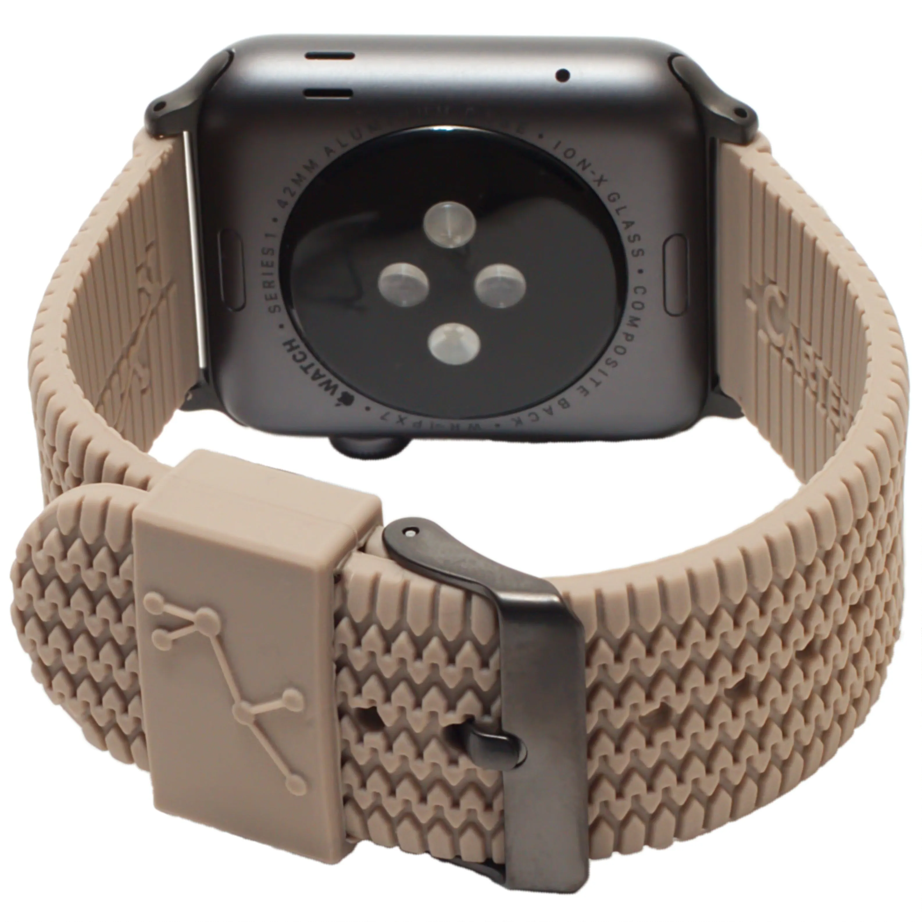 Carterjett Tire Tread Sport Apple Watch Band in Tan
