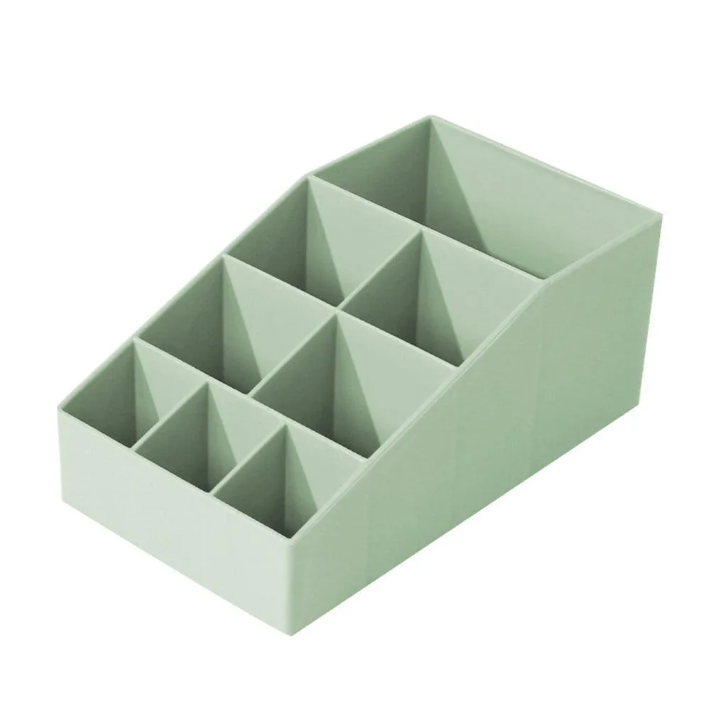 Chic Solid Color Makeup and Jewelry Organizer - Sleek Compact Storage Solution for Desktop and Vanity