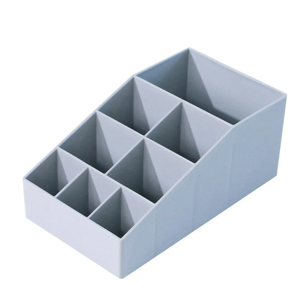 Chic Solid Color Makeup and Jewelry Organizer - Sleek Compact Storage Solution for Desktop and Vanity