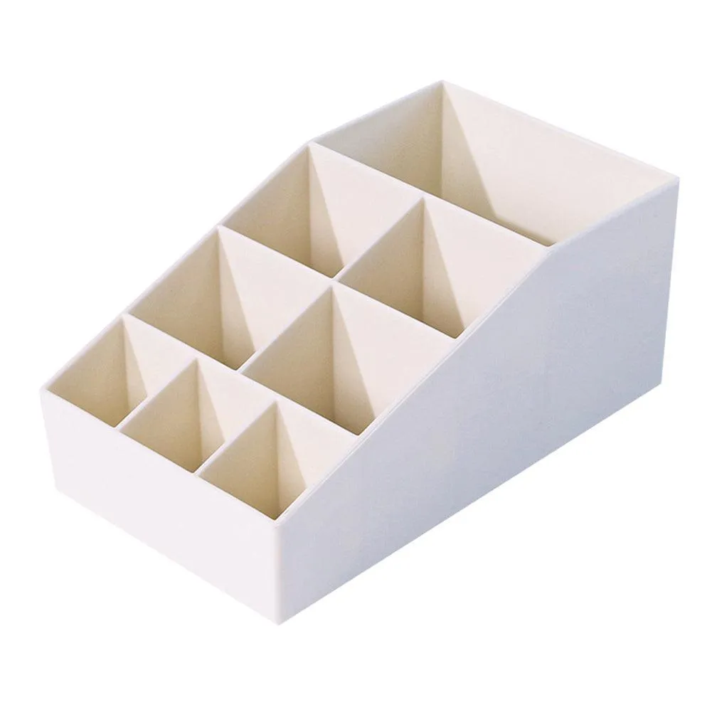 Chic Solid Color Makeup and Jewelry Organizer - Sleek Compact Storage Solution for Desktop and Vanity