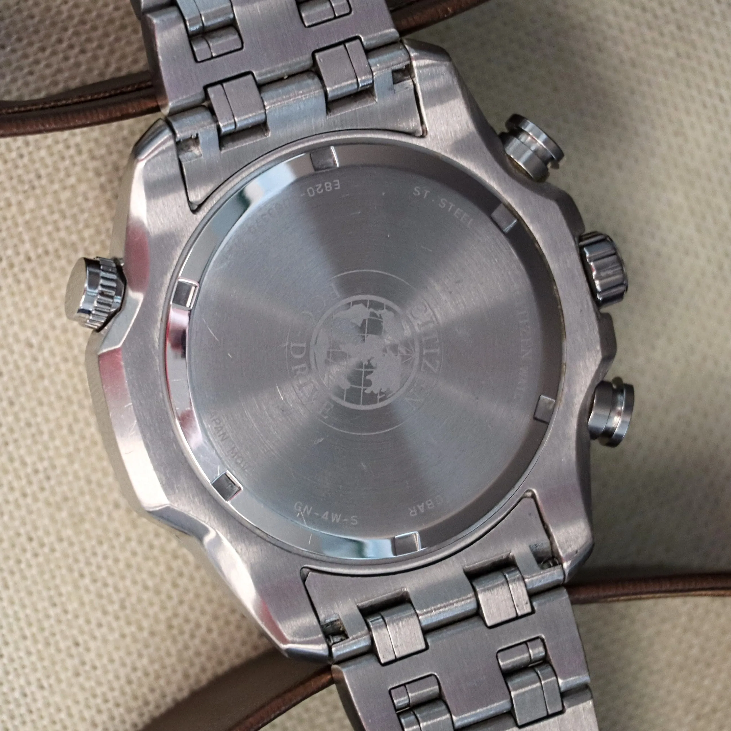 CITIZEN Brycen Chronograph Watch Ref. BL5400-52A Eco-Drive Perpetual Calendar Wristwatch