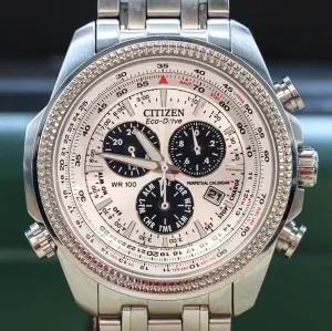 CITIZEN Brycen Chronograph Watch Ref. BL5400-52A Eco-Drive Perpetual Calendar Wristwatch