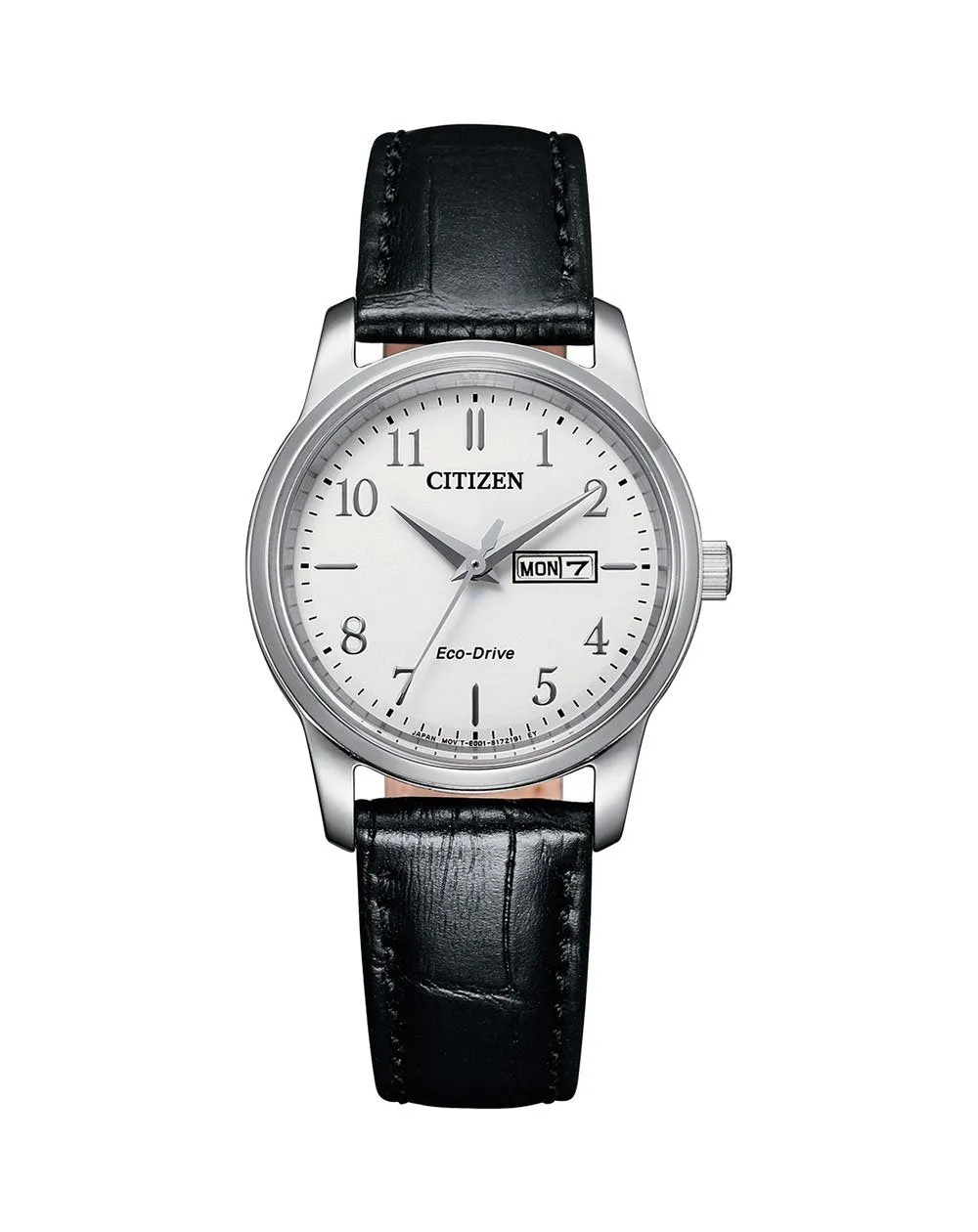 Citizen Eco-Drive Black Leather Dress Watch EW3260-17A