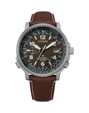Citizen ProMaster Sky Eco-Drive Brown Leather Watch CB0240-29X