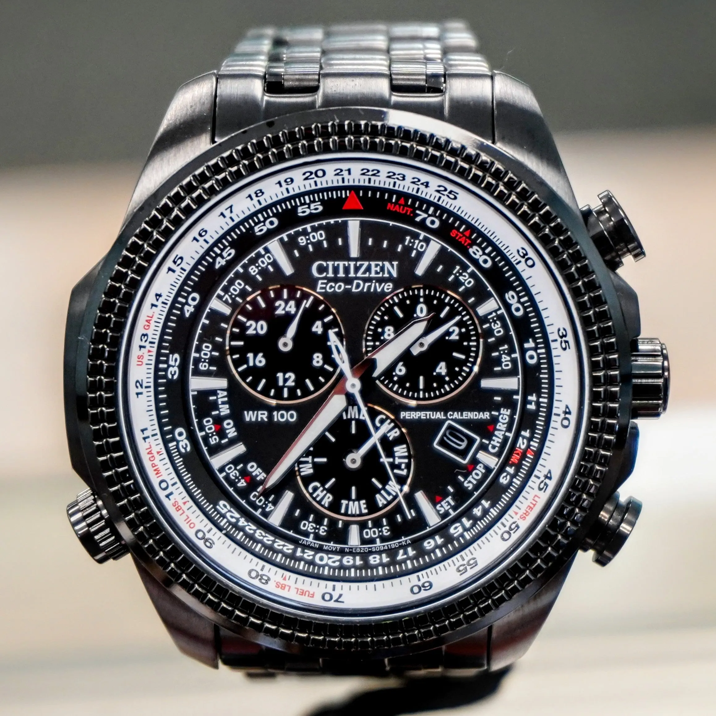 CITIZEN "Brycen" Eco-Drive Watch Perpetual Calendar Wristwatch - Ref. BL5405-59E