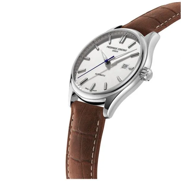 Classic Automatic Brown Leather Watch by Frederique Constant