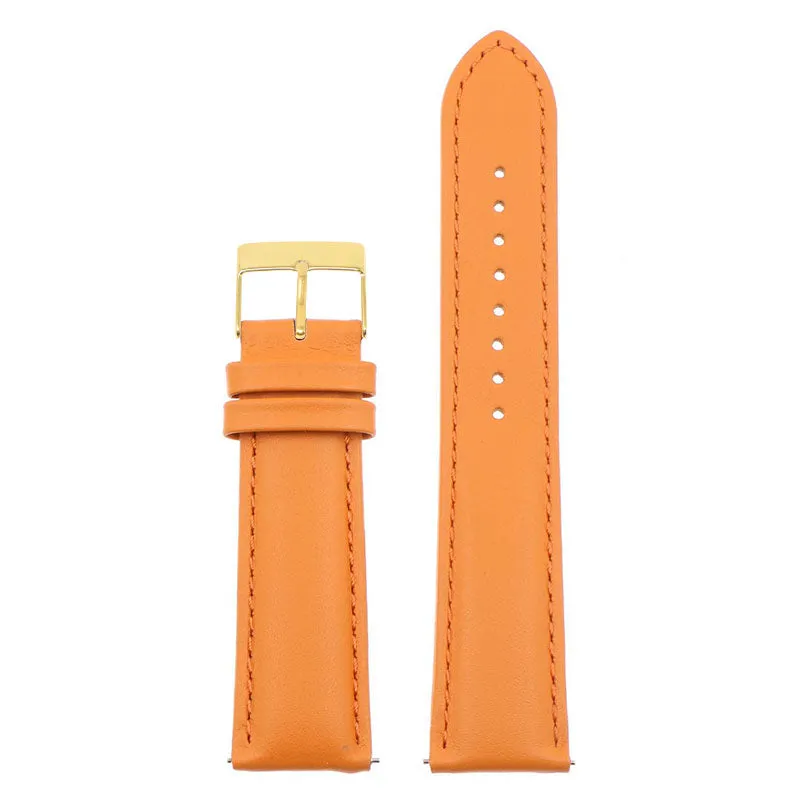Classic Stitched Leather Strap For MoonSwatch