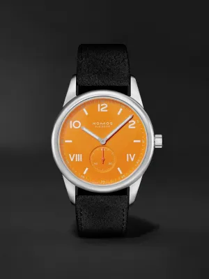 Club Campus stainless steel and leather watch