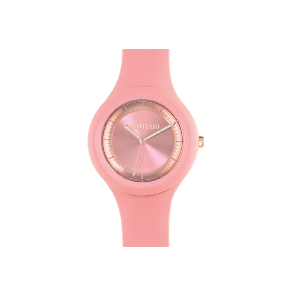 Coral Pink & Rose Gold Colours Waterproof Watch