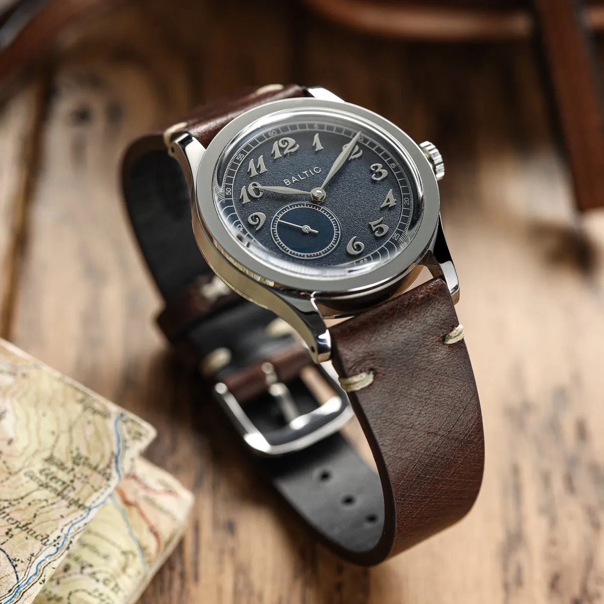 Cortez Genuine Leather Watch Strap - Mocha