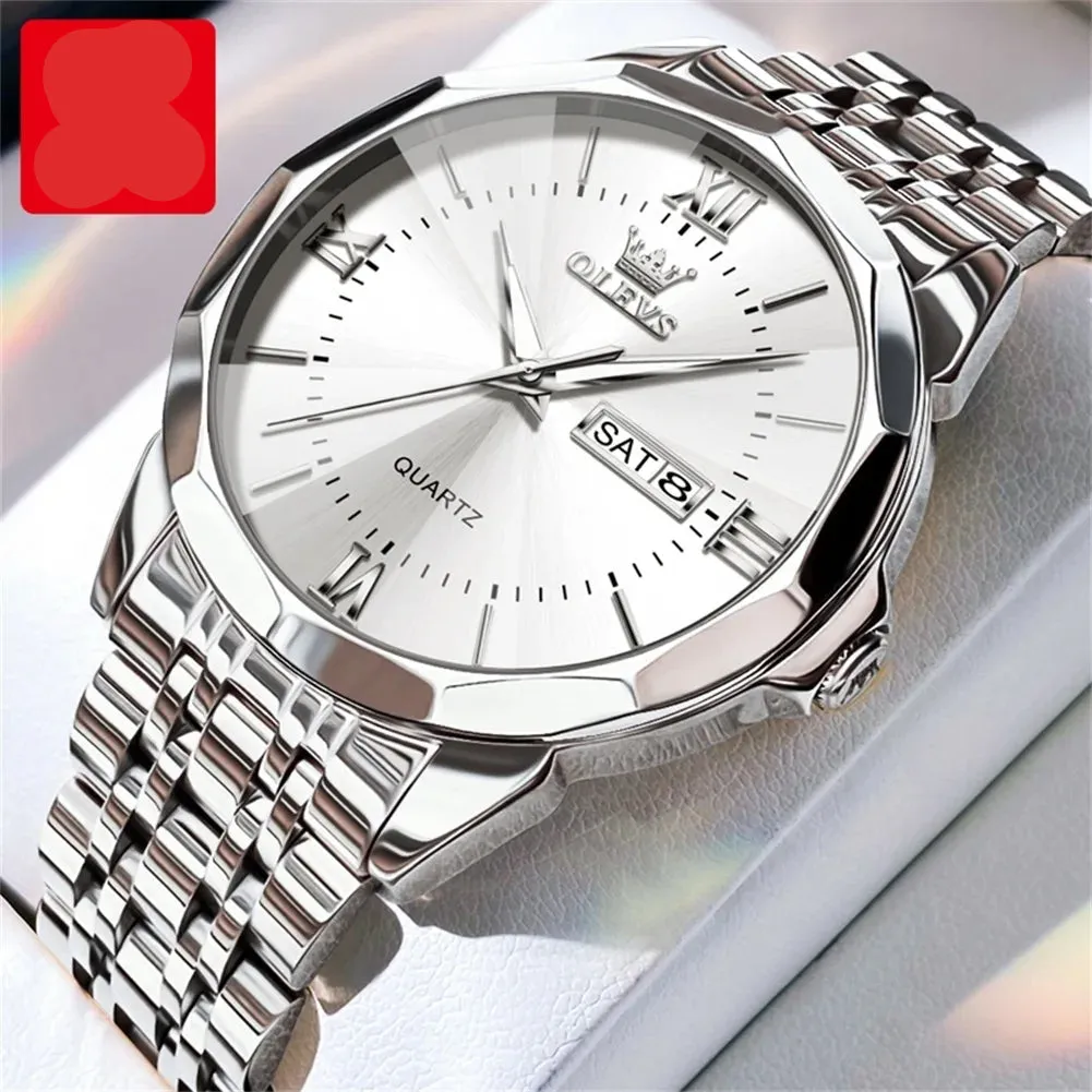Couple Watches Set - Automatic Moon Phase Waterproof Wristwatches