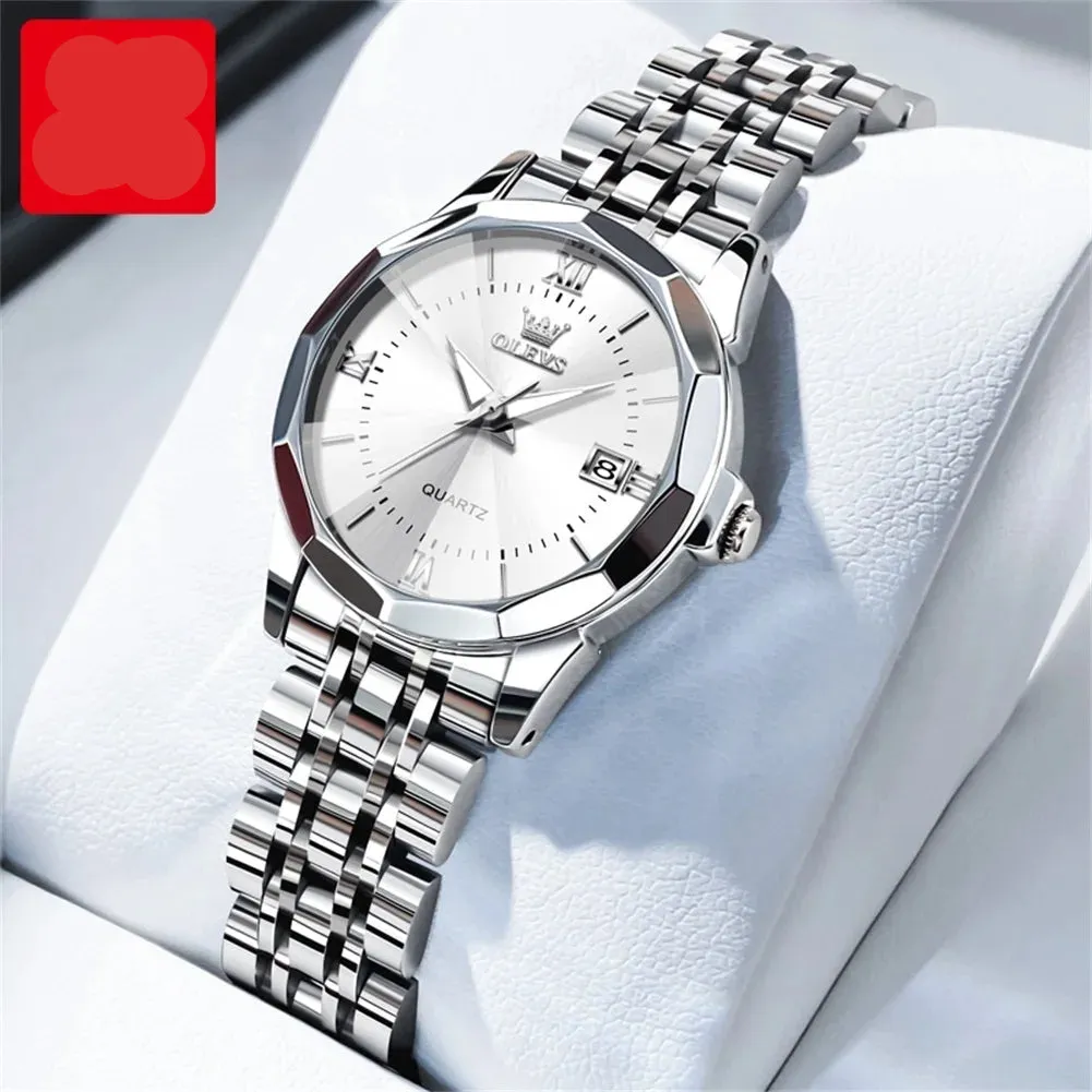 Couple Watches Set - Automatic Moon Phase Waterproof Wristwatches