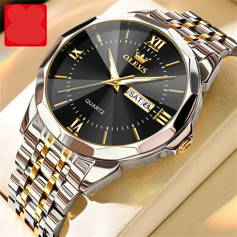 Couple Watches Set - Automatic Moon Phase Waterproof Wristwatches