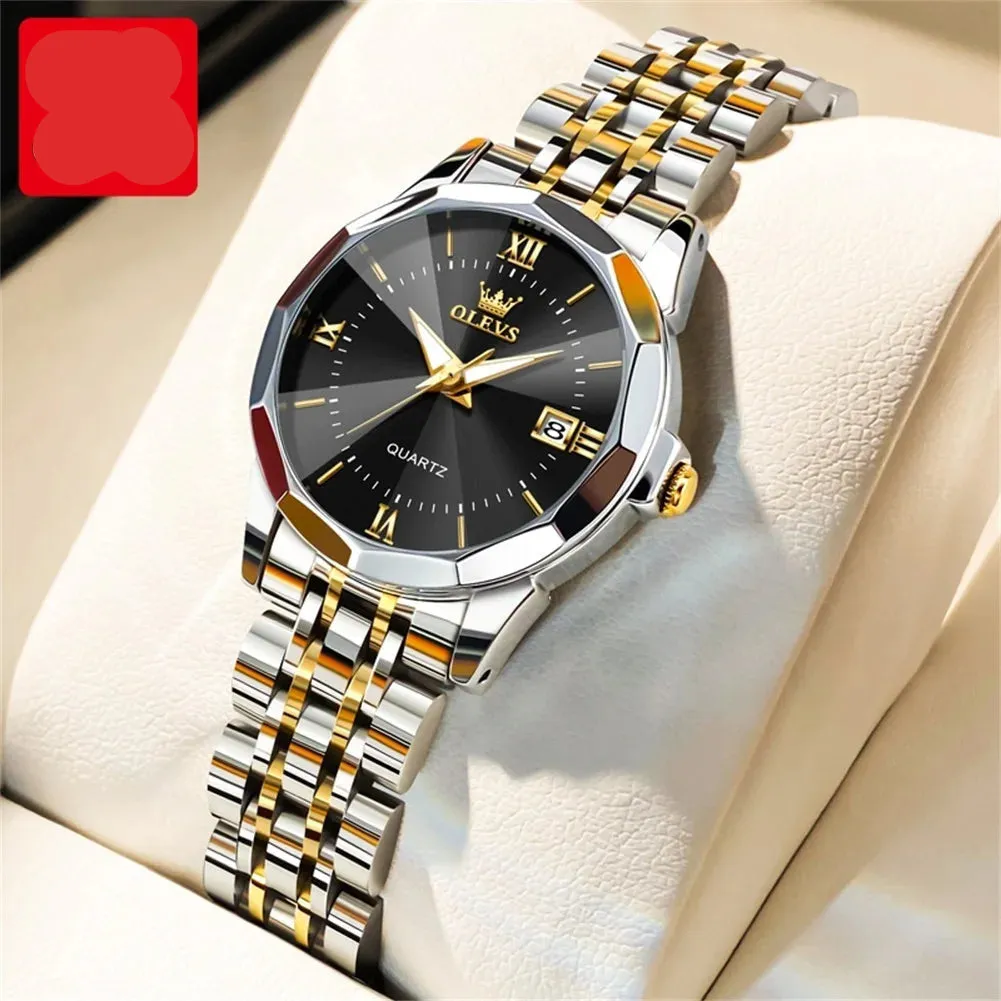 Couple Watches Set - Automatic Moon Phase Waterproof Wristwatches