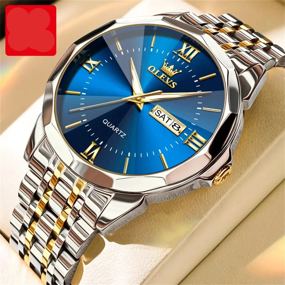 Couple Watches Set - Automatic Moon Phase Waterproof Wristwatches