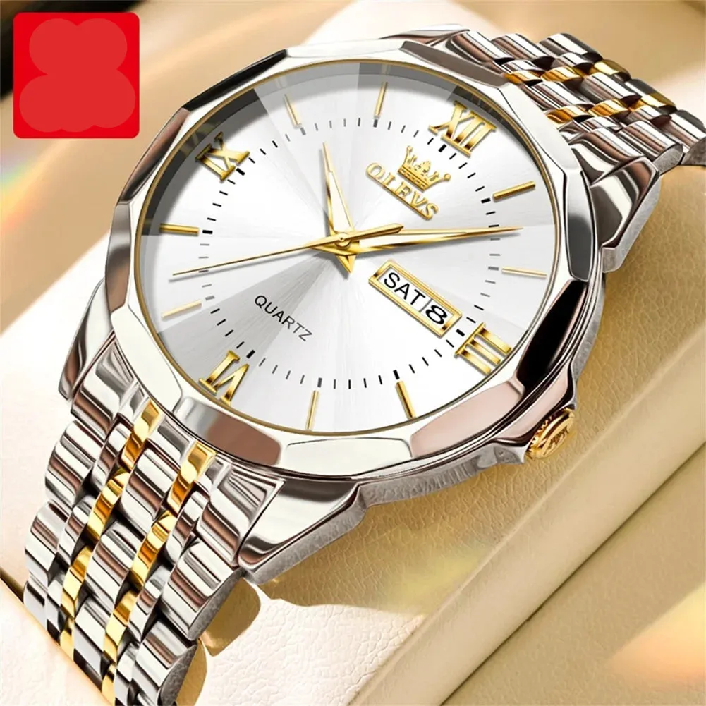 Couple Watches Set - Automatic Moon Phase Waterproof Wristwatches
