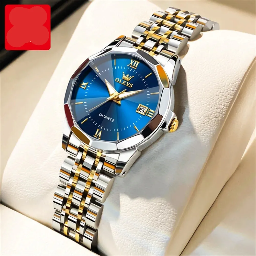 Couple Watches Set - Automatic Moon Phase Waterproof Wristwatches