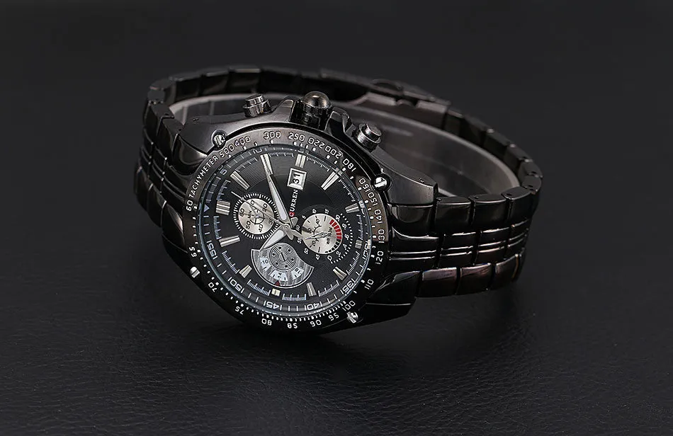 Curren Luxury Brand Stainless Steel Strap Analog Date Men's Quartz Watch Casual Watch Men Wristwatch