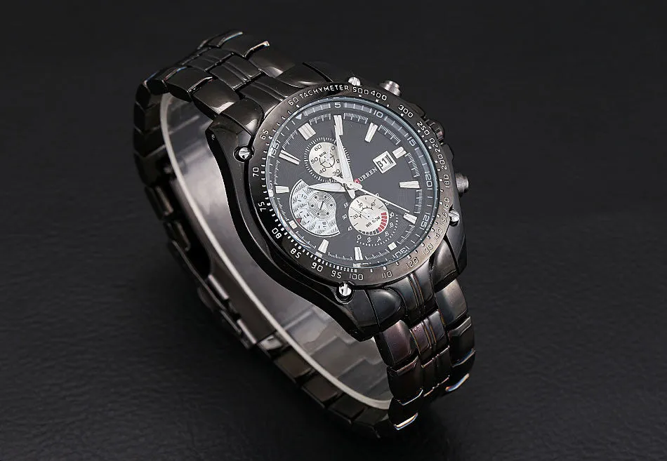 Curren Luxury Brand Stainless Steel Strap Analog Date Men's Quartz Watch Casual Watch Men Wristwatch