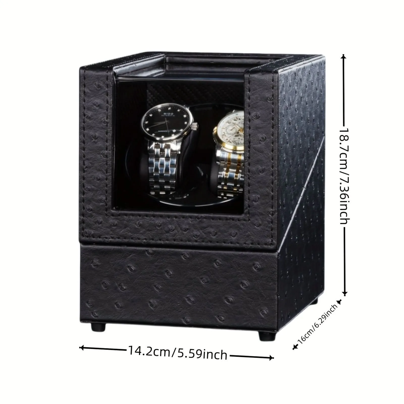 Double Automatic Watch Winder with USB Power