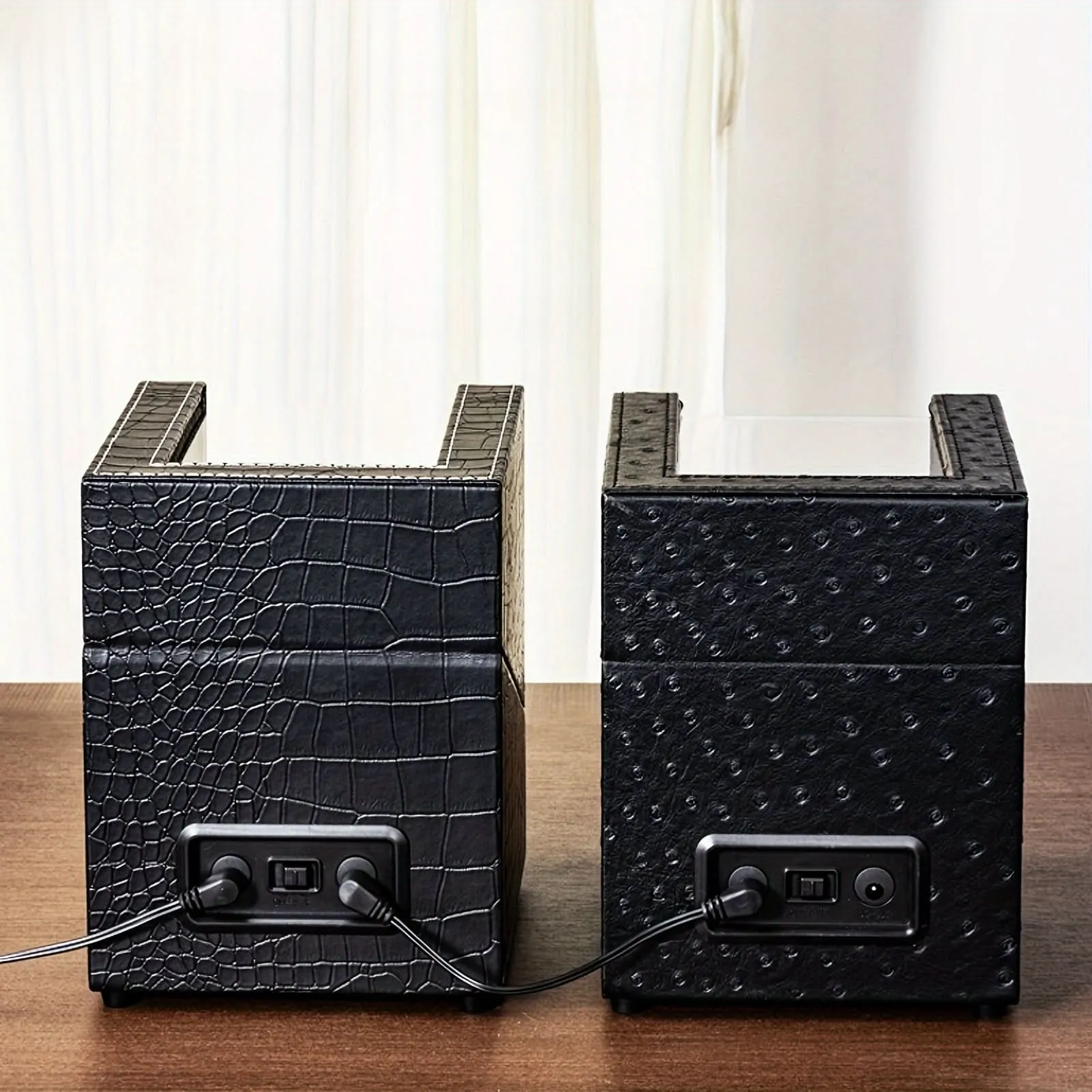 Double Automatic Watch Winder with USB Power
