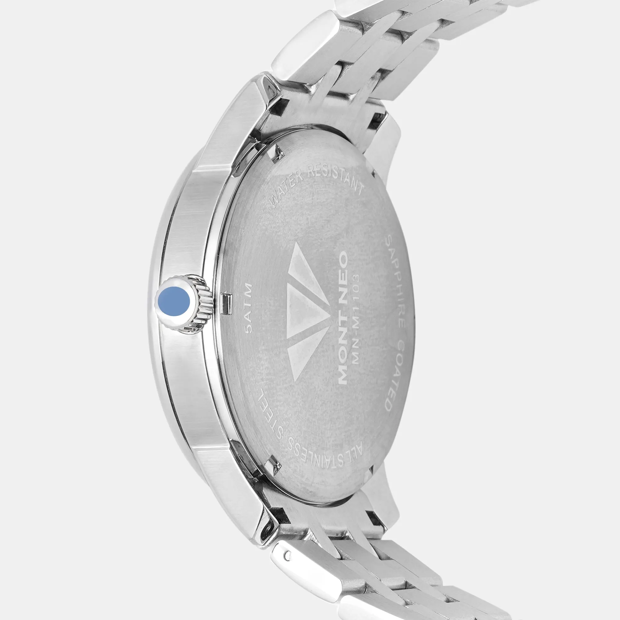 Elegant Silver Analog Men Stainless Steel Watch 7019E-M1103